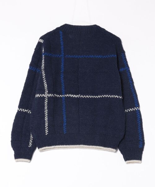 LA MARINE FRANCAISE（マリン フランセーズ）の「【PERU KNIT】アルパカウールラインプルオーバー（ニット/セーター・レディース・ネイビー/オフホワイト・FREE）」の10枚目の写真