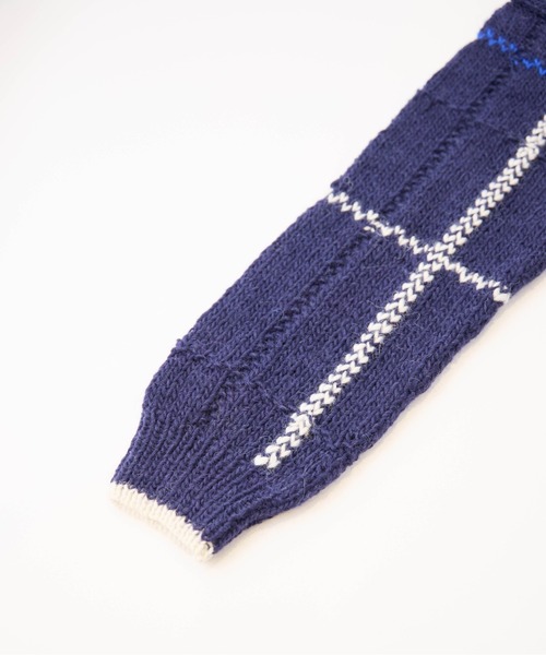 LA MARINE FRANCAISE（マリン フランセーズ）の「【PERU KNIT】アルパカウールラインプルオーバー（ニット/セーター・レディース・ネイビー/オフホワイト・FREE）」の12枚目の写真