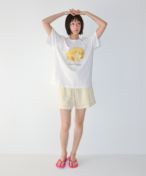 RONRON(ロンロン)の「STARFRUIT BASIC FIT T SHIRT WHITE(Tシャツ/カットソー・レディース・その他・FREE)」の2枚目の写真