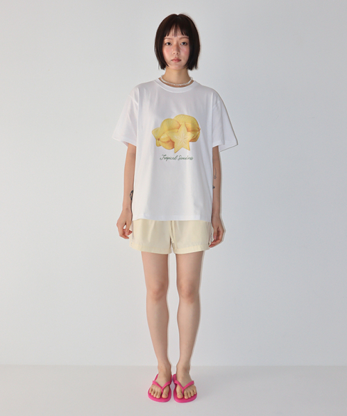 RONRON(ロンロン)の「STARFRUIT BASIC FIT T SHIRT WHITE(Tシャツ/カットソー・レディース・その他・FREE)」の5枚目の写真