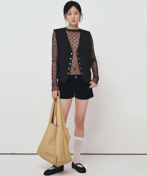 NICK&NICOLE（ニックアンドニコール）の「LEATHER WRINKLE TOTE BAG_BUTTER（トートバッグ・レディース・その他・FREE）」の5枚目の写真