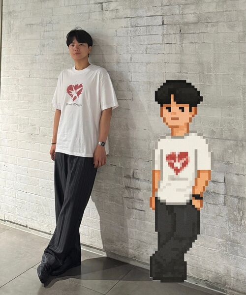 BER DE NOIR(ベールドノワール)の「ブレイクハートTシャツ(ホワイト)(Tシャツ/カットソー・メンズ・その他・MEDIUM/LARGE)」の7枚目の写真