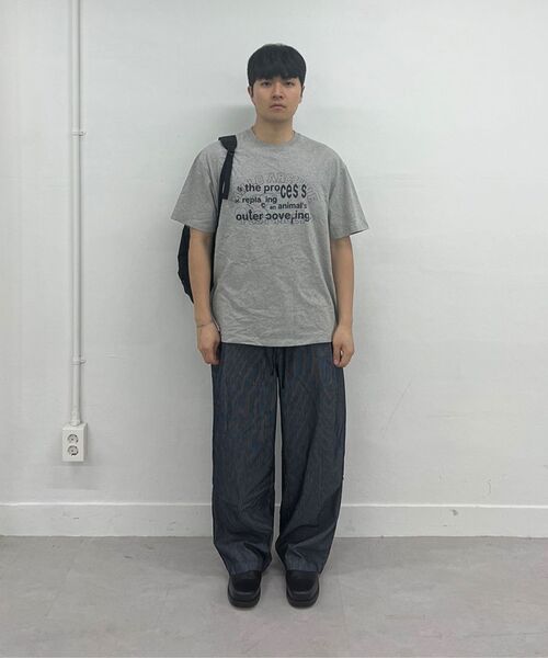 Millo Archive（ミロ アーカイブ）の「タイポレイヤードTシャツ [メランジグレー]（Tシャツ/カットソー・メンズ・その他・X-LARGE/MEDIUM/LARGE）」の6枚目の写真
