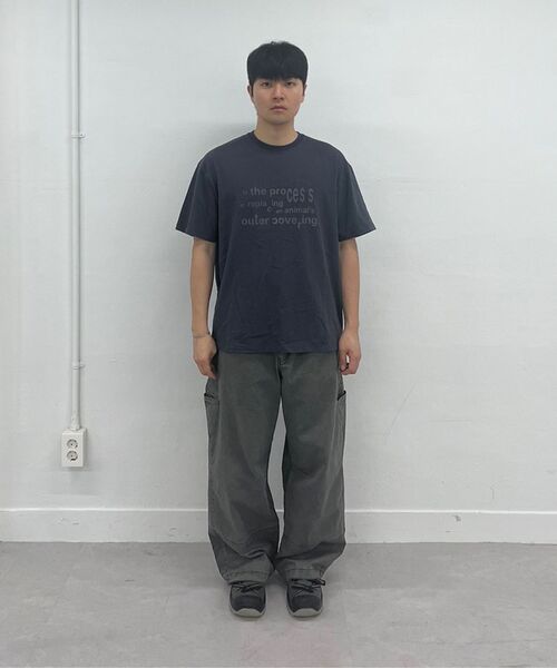 Millo Archive（ミロ アーカイブ）の「タイポレイヤードTシャツ [メランジグレー]（Tシャツ/カットソー・メンズ・その他・X-LARGE/MEDIUM/LARGE）」の7枚目の写真