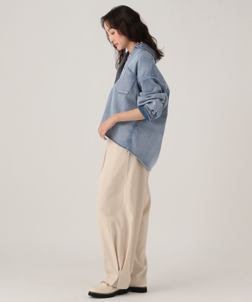 Elura（エルーラ）の「裾タックカーブパンツ/621811（その他パンツ・レディース・ホワイト/ブラック/ブラウン・FREE）」の9枚目の写真