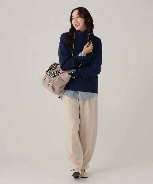 Elura（エルーラ）の「裾タックカーブパンツ/621811（その他パンツ・レディース・ホワイト/ブラック/ブラウン・FREE）」の10枚目の写真