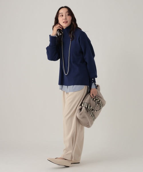 Elura（エルーラ）の「裾タックカーブパンツ/621811（その他パンツ・レディース・ホワイト/ブラック/ブラウン・FREE）」の11枚目の写真