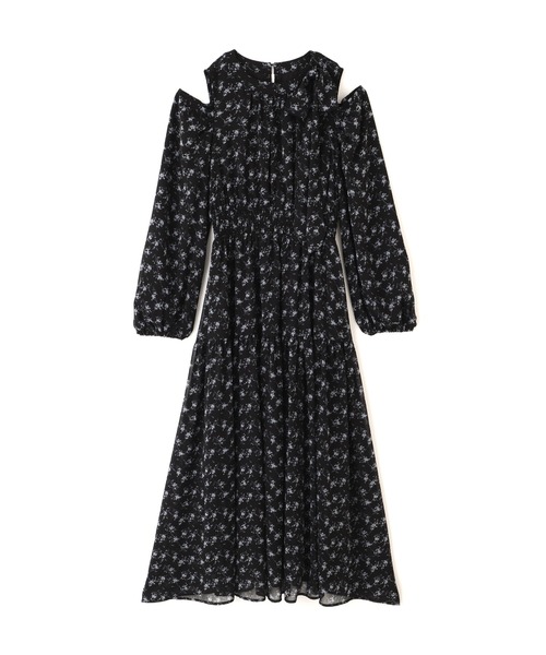 JILL by JILL STUART(ジルバイジルスチュアート)の「◇小花柄ボウタイワンピース(ワンピース・レディース・ブラック系その他/ホワイト系その他・FREE)」の6枚目の写真