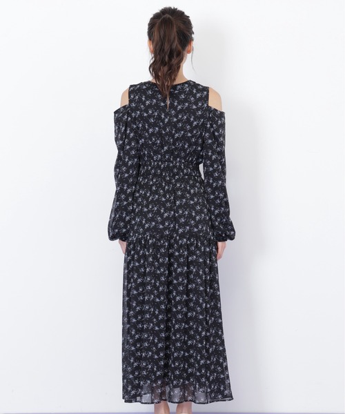 JILL by JILL STUART(ジルバイジルスチュアート)の「◇小花柄ボウタイワンピース(ワンピース・レディース・ブラック系その他/ホワイト系その他・FREE)」の3枚目の写真