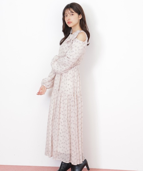 JILL by JILL STUART(ジルバイジルスチュアート)の「◇小花柄ボウタイワンピース(ワンピース・レディース・ブラック系その他/ホワイト系その他・FREE)」の18枚目の写真