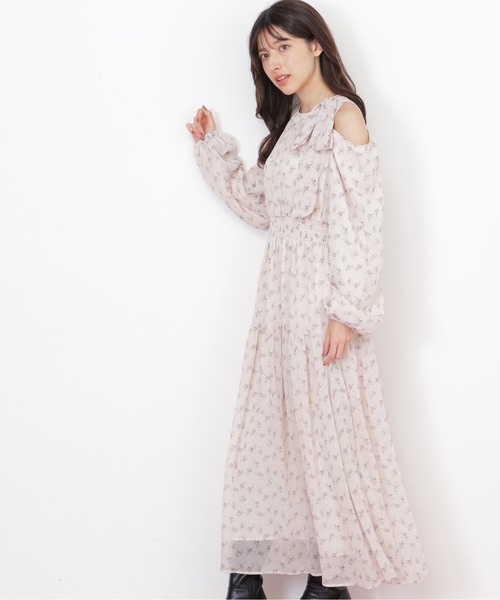 JILL by JILL STUART(ジルバイジルスチュアート)の「◇小花柄ボウタイワンピース(ワンピース・レディース・ブラック系その他/ホワイト系その他・FREE)」の20枚目の写真