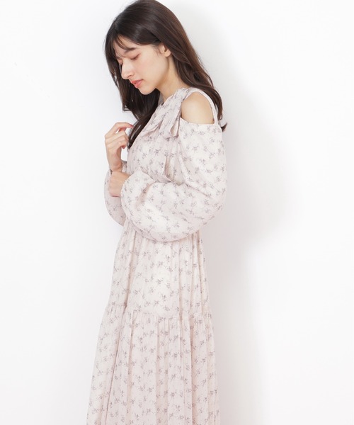 JILL by JILL STUART(ジルバイジルスチュアート)の「◇小花柄ボウタイワンピース(ワンピース・レディース・ブラック系その他/ホワイト系その他・FREE)」の21枚目の写真