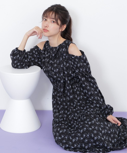 JILL by JILL STUART(ジルバイジルスチュアート)の「◇小花柄ボウタイワンピース(ワンピース・レディース・ブラック系その他/ホワイト系その他・FREE)」の22枚目の写真