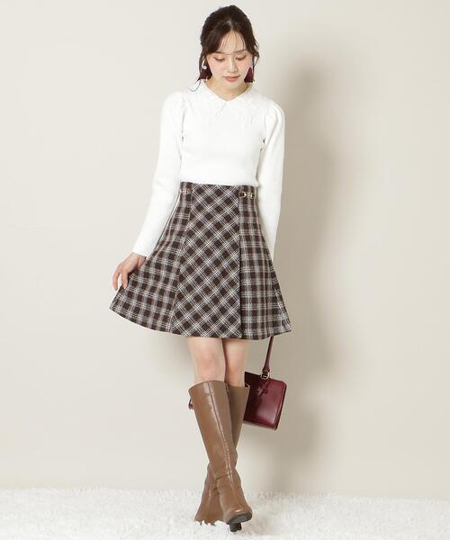 WILLSELECTION(ウィルセレクション)の「リボンレースカラータックスリーブニット(ニット/セーター・レディース・ブラック/ピンク/オフホワイト/ブルー・FREE)」の16枚目の写真