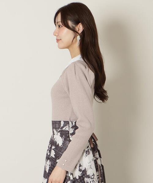 WILLSELECTION(ウィルセレクション)の「リボンレースカラータックスリーブニット(ニット/セーター・レディース・ブラック/ピンク/オフホワイト/ブルー・FREE)」の17枚目の写真