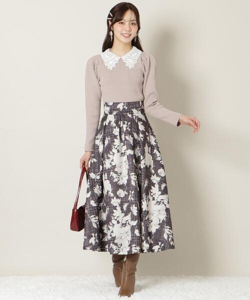 WILLSELECTION(ウィルセレクション)の「リボンレースカラータックスリーブニット(ニット/セーター・レディース・ブラック/ピンク/オフホワイト/ブルー・FREE)」の22枚目の写真