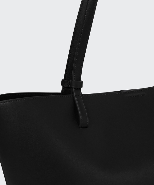 MUSINSA STANDARD WOMAN（ムシンサスタンダードウーマン）の「ウィメンズトラペーズショッパーバッグ[ブラック]（ショルダーバッグ・レディース・その他・FREE）」の6枚目の写真