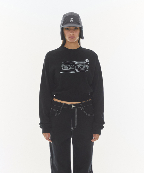 Rest&Recreation(レストアンドレクリエーション)の「RR TEAM PIGMENT SWEATSHIRT_BLACK(スウェット・レディース・その他・SMALL)」の1枚目の写真