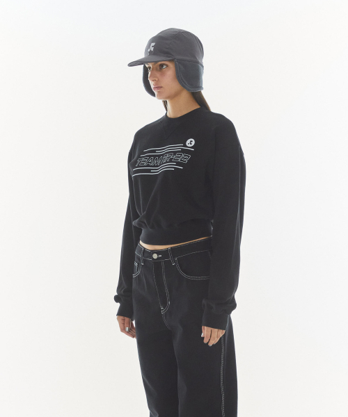 Rest&Recreation(レストアンドレクリエーション)の「RR TEAM PIGMENT SWEATSHIRT_BLACK(スウェット・レディース・その他・SMALL)」の2枚目の写真
