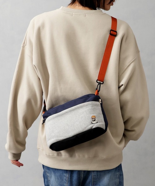 セール】【DUCKSTER/ダックスター】キャラクター刺繍 横型ショルダー