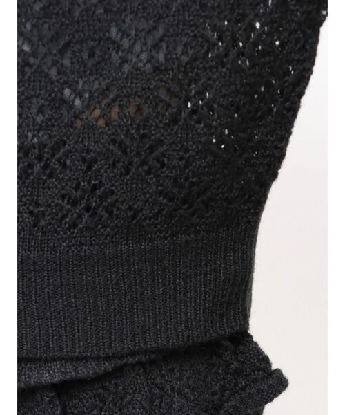 EMODA(エモダ)の「シアーニットフーディ(パーカー・レディース・ブラック/グレー/ホワイト・FREE)」の10枚目の写真