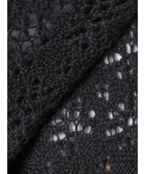 EMODA(エモダ)の「シアーニットフーディ(パーカー・レディース・ブラック/グレー/ホワイト・FREE)」の11枚目の写真