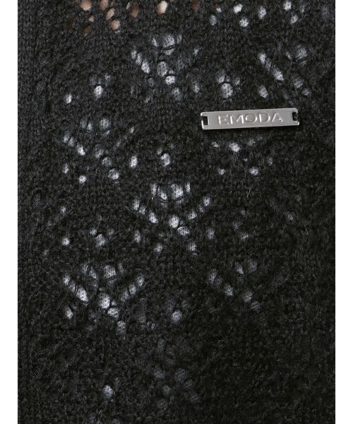 EMODA(エモダ)の「シアーニットフーディ(パーカー・レディース・ブラック/グレー/ホワイト・FREE)」の15枚目の写真