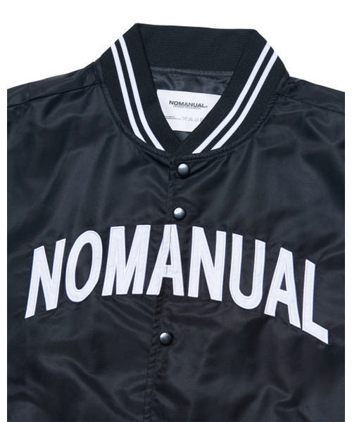 NOMANUAL(NOMANUAL)の「ARCH LOGO VARSITY JACKET - BLACK(スタジャン・レディース・その他・SMALL/MEDIUM/LARGE)」の11枚目の写真