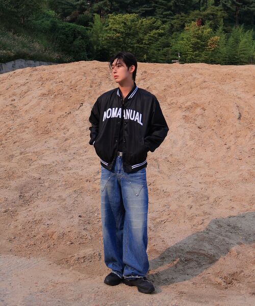 NOMANUAL(NOMANUAL)の「ARCH LOGO VARSITY JACKET - BLACK(スタジャン・レディース・その他・SMALL/MEDIUM/LARGE)」の7枚目の写真