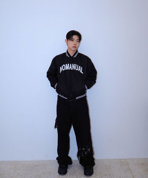 NOMANUAL(NOMANUAL)の「ARCH LOGO VARSITY JACKET - BLACK(スタジャン・レディース・その他・SMALL/MEDIUM/LARGE)」の15枚目の写真
