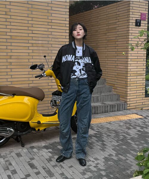 NOMANUAL(NOMANUAL)の「ARCH LOGO VARSITY JACKET - BLACK(スタジャン・レディース・その他・SMALL/MEDIUM/LARGE)」の16枚目の写真