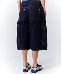 SIDE POINT DENIM SHORTS [RAW INDIGO]