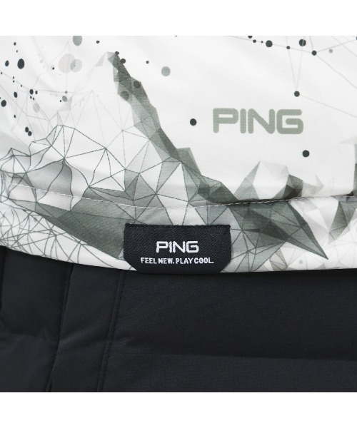 PING（ピン）の「ピン  2WAY中綿ブルゾン（ブルゾン・メンズ・ブラック/ホワイト・M/L/LL/3L）」の9枚目の写真