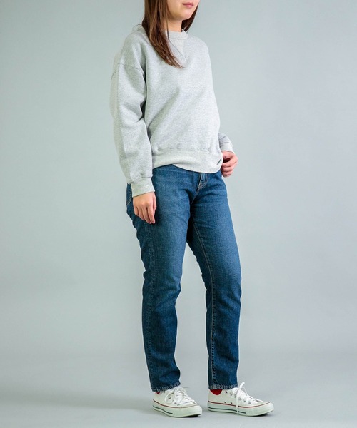 OMNIGOD（オムニゴッド）の「[OMNIGOD womens / オムニゴッド] シンカー小寸裏毛 クルーネックトレーナー（スウェット・レディース・グレー・0）」の2枚目の写真