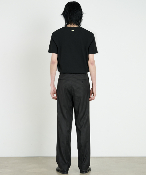 DUSTYWHITE(ダスティーホワイト)の「ブラックストライプテーラードスラックス(スラックス・メンズ・その他・SMALL/MEDIUM/LARGE)」の4枚目の写真