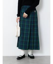 Lugnoncure | 【選べる着丈】チェックキルトスカート(スカート)