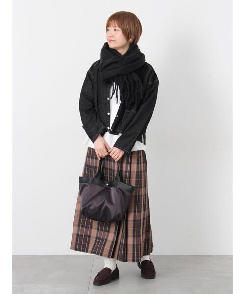 Lugnoncure（ルノンキュール）の「【選べる着丈】チェックキルトスカート（スカート・レディース・ネイビー/ベージュ/グリーン/グレー・ﾌﾘｰ(M)/ﾌﾘｰ(L)）」の6枚目の写真