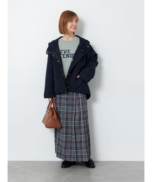 Lugnoncure（ルノンキュール）の「【選べる着丈】チェックキルトスカート（スカート・レディース・ネイビー/ベージュ/グリーン/グレー・ﾌﾘｰ(M)/ﾌﾘｰ(L)）」の9枚目の写真