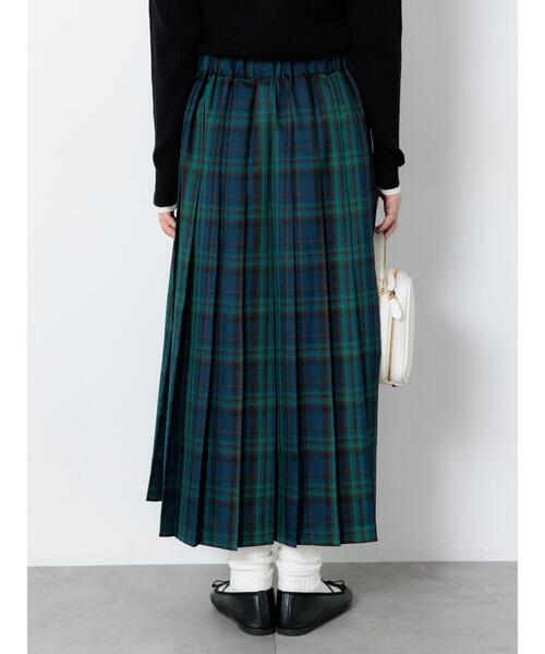 Lugnoncure（ルノンキュール）の「【選べる着丈】チェックキルトスカート（スカート・レディース・ネイビー/ベージュ/グリーン/グレー・ﾌﾘｰ(M)/ﾌﾘｰ(L)）」の20枚目の写真
