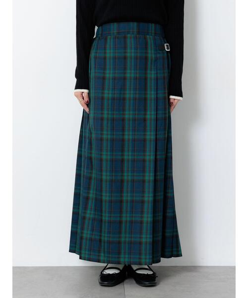Lugnoncure（ルノンキュール）の「【選べる着丈】チェックキルトスカート（スカート・レディース・ネイビー/ベージュ/グリーン/グレー・ﾌﾘｰ(M)/ﾌﾘｰ(L)）」の21枚目の写真