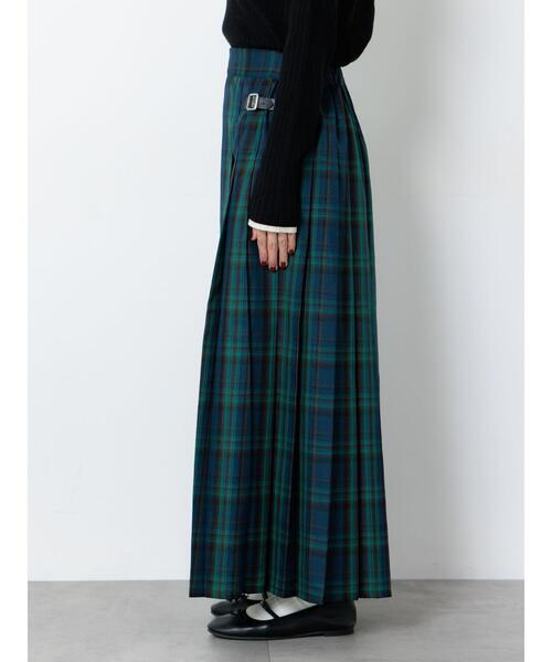 Lugnoncure（ルノンキュール）の「【選べる着丈】チェックキルトスカート（スカート・レディース・ネイビー/ベージュ/グリーン/グレー・ﾌﾘｰ(M)/ﾌﾘｰ(L)）」の22枚目の写真