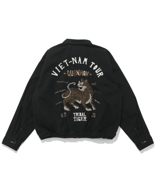 KRIFF MAYER(クリフメイヤー)の「スーベニアベトジャン(スカジャン・メンズ・ベージュ/チャコール/オリーブ/ブルー/オフホワイト・X-LARGE/LARGE/MEDIUM)」の8枚目の写真