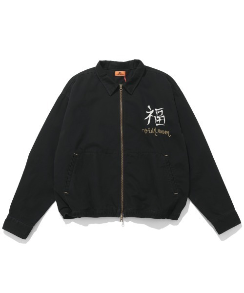 KRIFF MAYER(クリフメイヤー)の「スーベニアベトジャン(スカジャン・メンズ・ベージュ/チャコール/オリーブ/ブルー/オフホワイト・X-LARGE/LARGE/MEDIUM)」の9枚目の写真