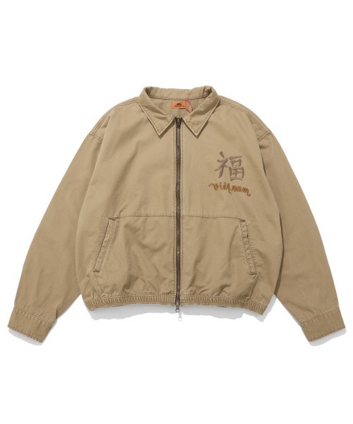 KRIFF MAYER(クリフメイヤー)の「スーベニアベトジャン(スカジャン・メンズ・ベージュ/チャコール/オリーブ/ブルー/オフホワイト・X-LARGE/LARGE/MEDIUM)」の12枚目の写真