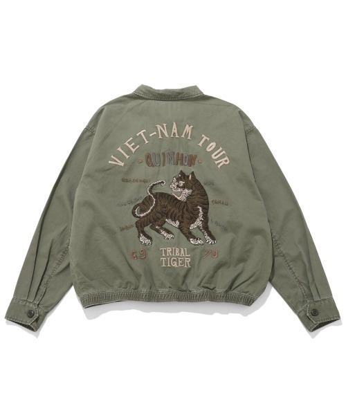 KRIFF MAYER(クリフメイヤー)の「スーベニアベトジャン(スカジャン・メンズ・ベージュ/チャコール/オリーブ/ブルー/オフホワイト・X-LARGE/LARGE/MEDIUM)」の10枚目の写真