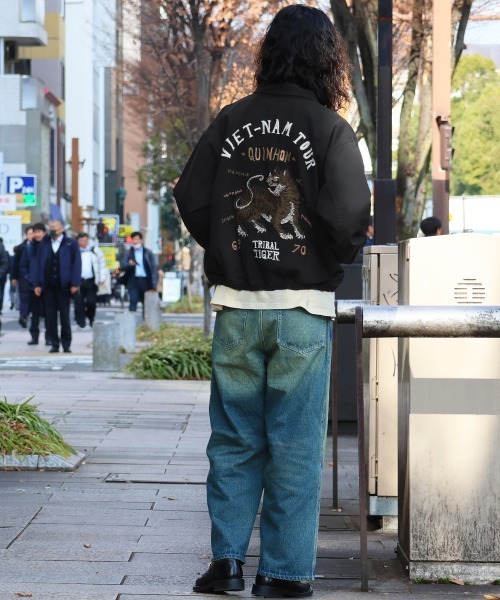 KRIFF MAYER(クリフメイヤー)の「スーベニアベトジャン(スカジャン・メンズ・ベージュ/チャコール/オリーブ/ブルー/オフホワイト・X-LARGE/LARGE/MEDIUM)」の22枚目の写真