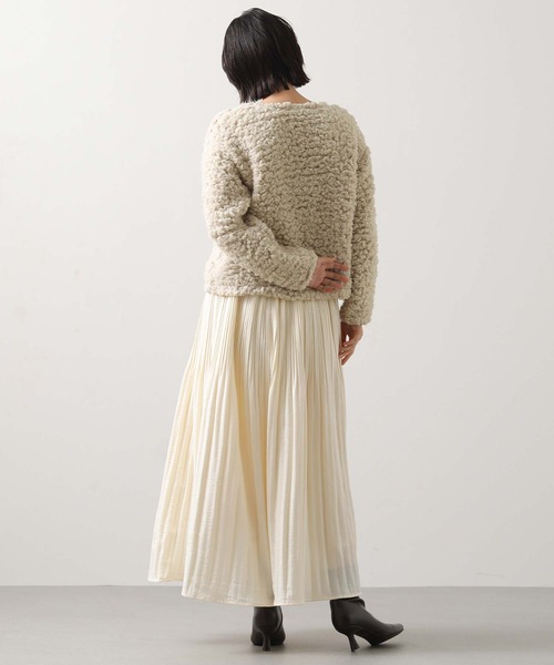 Gready Brilliant（グレディブリリアン）の「カットブークレボートネックカットソー（Tシャツ/カットソー・レディース・オフホワイト/ベージュ・38）」の13枚目の写真