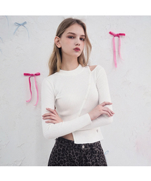 Vivacious(ビバシャス)の「Esme Hole Button Knit - 5COL(ニット/セーター)」
