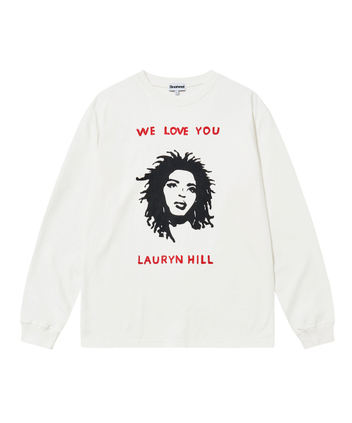 THE SCOT WRECK(ザ スコットレック)の「we love you lauryn hill L/S(Tシャツ/カットソー・レディース・アイボリー・MEDIUM/LARGE/X-LARGE)」の1枚目の写真