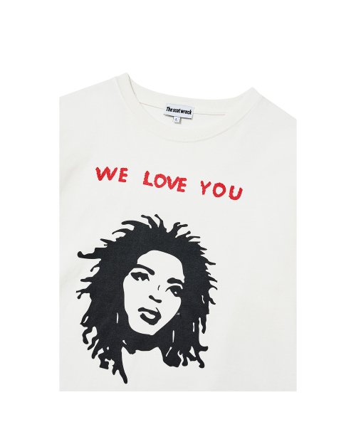 THE SCOT WRECK(ザ スコットレック)の「we love you lauryn hill L/S(Tシャツ/カットソー・レディース・アイボリー・MEDIUM/LARGE/X-LARGE)」の2枚目の写真